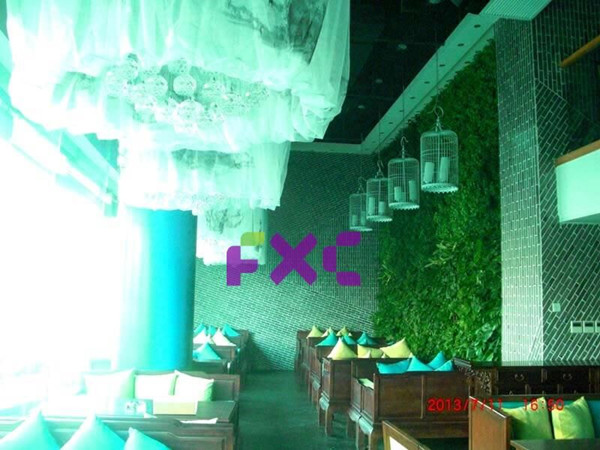 成都中式餐厅绿植墙（图二）