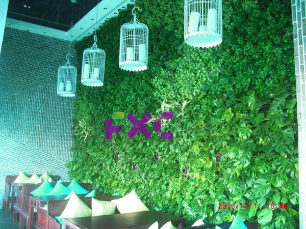 成都中式餐厅绿植墙（图三）