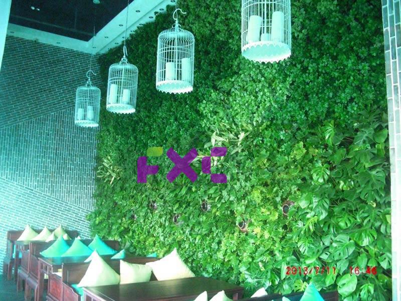 成都中式餐厅绿植墙